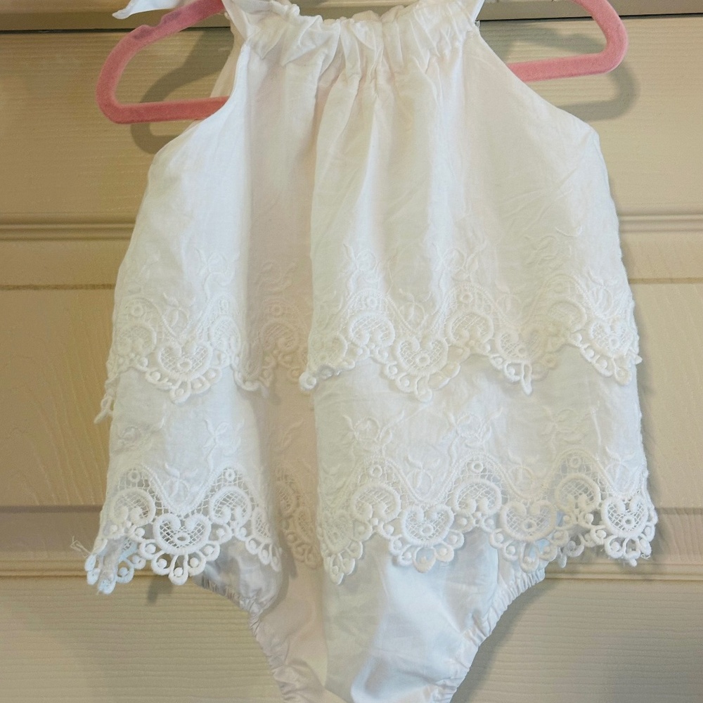 Boutique Eyelet Romper
